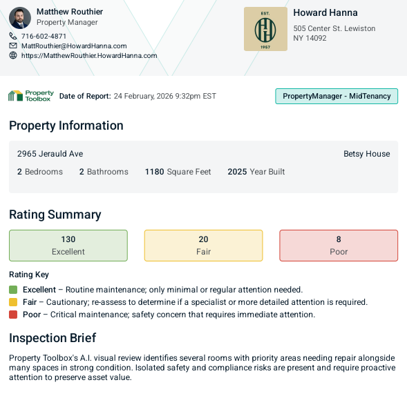 MidTenancy Report sample first page